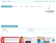 Tablet Screenshot of haus-paris.com